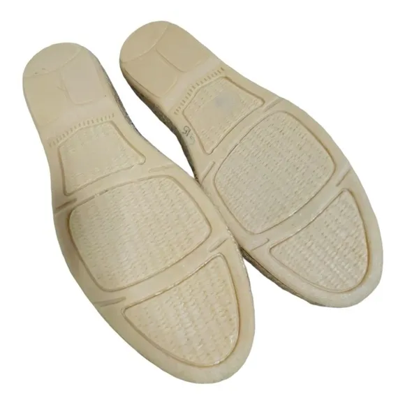 Viscata Barceloneta Canvas Espadrille Flats | Size 11 | Navy