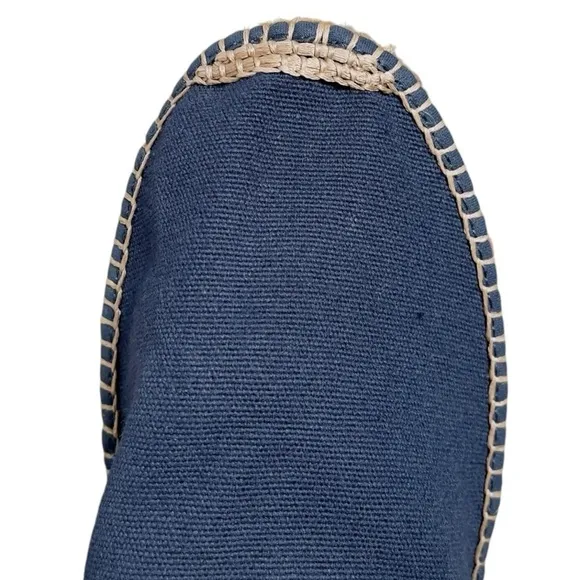 Viscata Barceloneta Canvas Espadrille Flats | Size 11 | Navy