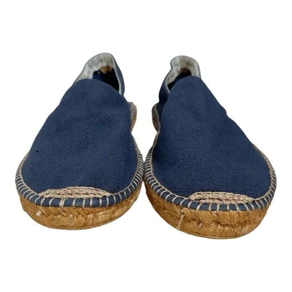 Viscata Barceloneta Canvas Espadrille Flats | Size 11 | Navy