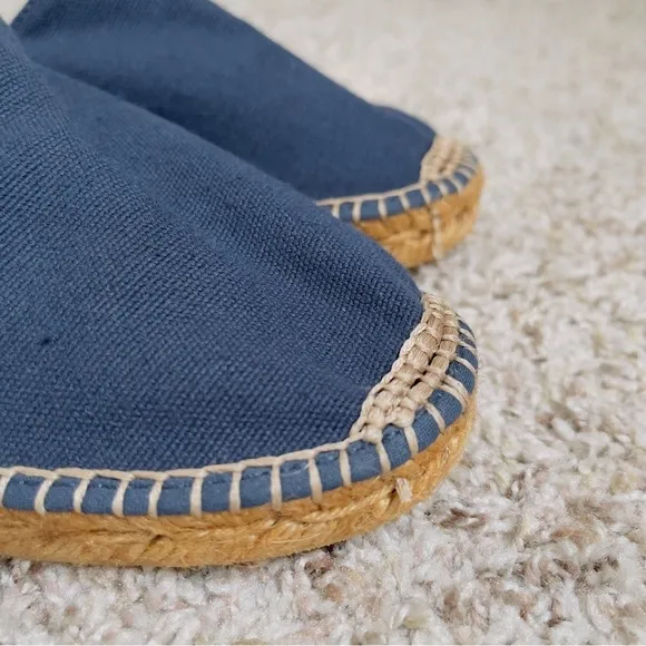 Viscata Barceloneta Canvas Espadrille Flats | Size 11 | Navy