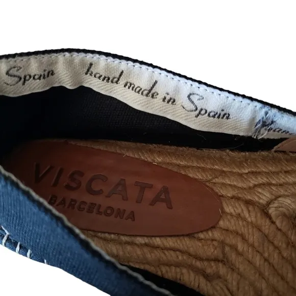 Viscata Barceloneta Canvas Espadrilles, Size 40