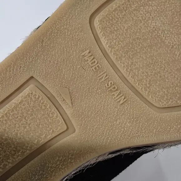 Viscata Black Peep Toe Espadrilles