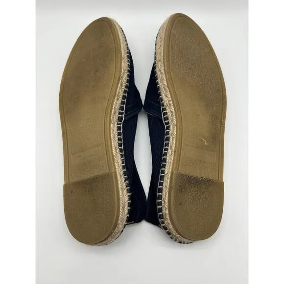 Viscata Women's Navy Blue Canvas Espadrilles Casual Flat Shoes Size 10 (43)