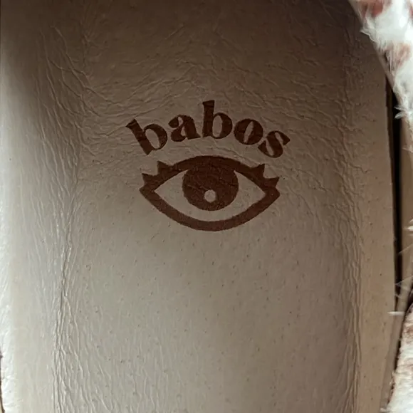 Vision Quest Babos Animal Print Hair On Cow Leather Babouche Sneakers 8.5