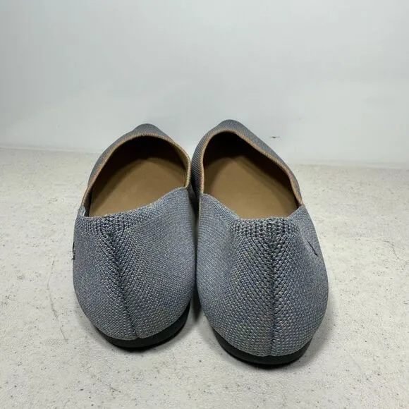 Vivaia Flats Womens 40 US 9-9,5 Sandy Blue Vienna Pointed Toe V Cut