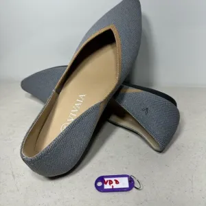 Vivaia Flats Womens 40 US 9-9,5 Sandy Blue Vienna Pointed Toe V Cut