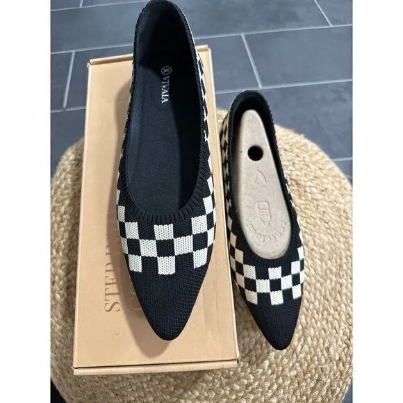 VIVAIA Lightweight Pointed-Ballet Flats Aria Walker‎ size EUR 42 US 10.5