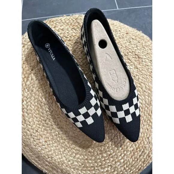 VIVAIA Lightweight Pointed-Ballet Flats Aria Walker‎ size EUR 42 US 10.5