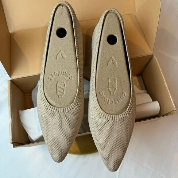 VIVAIA Pointed-Toe Ballet Flats (Aria 5°) SIZE 40.5 US‎ 9-9.5
