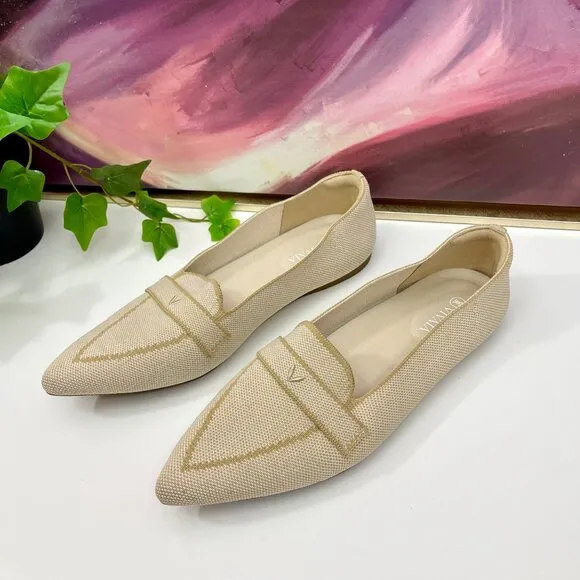 Vivaia Pointed-Toe Loafers In Nude peach Size EU 41 / US 9.5