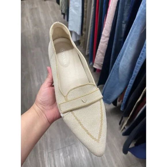Vivaia Pointed-Toe Loafers In Nude peach Size EU 41 / US 9.5