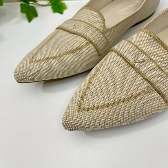 Vivaia Pointed-Toe Loafers In Nude peach Size EU 41 / US 9.5