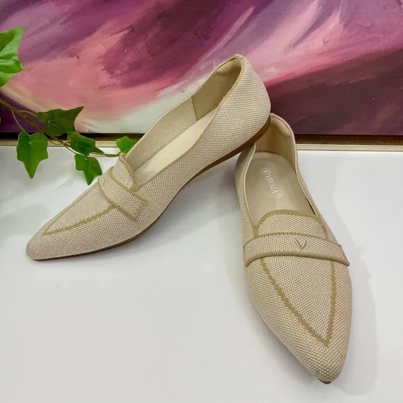 Vivaia Pointed-Toe Loafers In Nude peach Size EU 41 / US 9.5