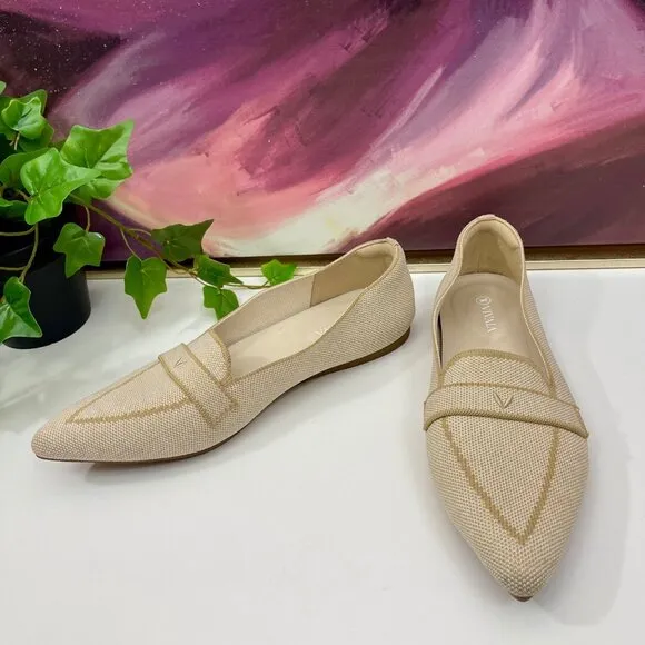 Vivaia Pointed-Toe Loafers In Nude peach Size EU 41 / US 9.5