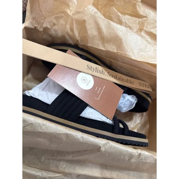 VIVAIA Round-Toe Slides black size EU/39 US/8