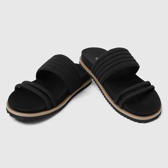 VIVAIA Round-Toe Slides black size EU/39 US/8