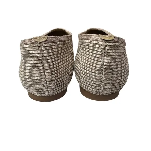 VIVAIA Women's Margot Ballet Flats Knit Square Toe Slip On Almond EU 41.5