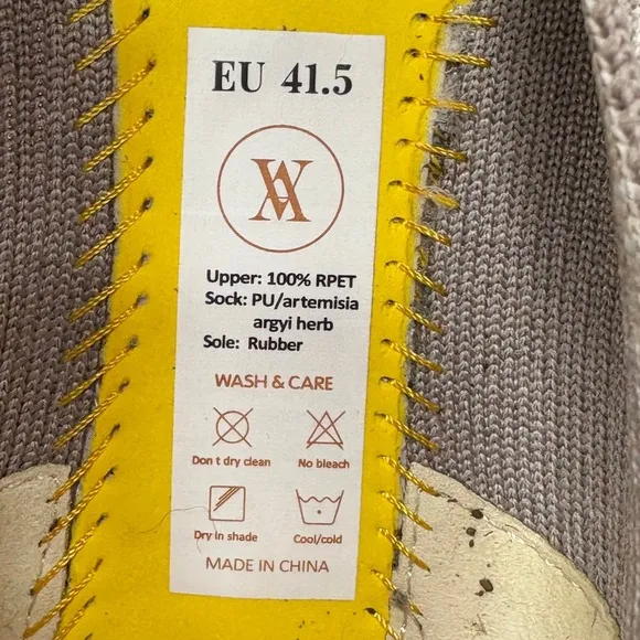 VIVAIA Women's Margot Ballet Flats Knit Square Toe Slip On Almond EU 41.5