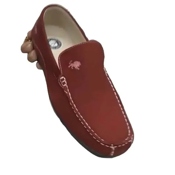 VLADO LUXURY ELITE Men’s RED BURGUNDY loafers shoes Size 8.5 or 12 NEW IN BOX