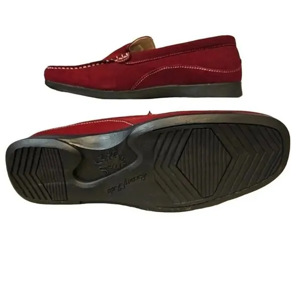 VLADO LUXURY ELITE Men’s RED BURGUNDY loafers shoes Size 8.5 or 12 NEW IN BOX