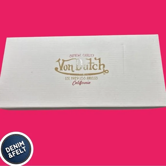 Von Dutch MEN'S PINK &amp; WHITE COW PRINT PONY HAIR SLIDES | NEW/NIB!! 🩷🐮