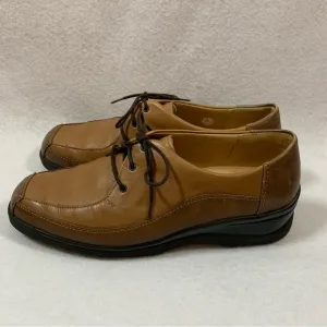 VTG Solidas German Made Leather Tie Loafers Preppy Grandpa Grunge
