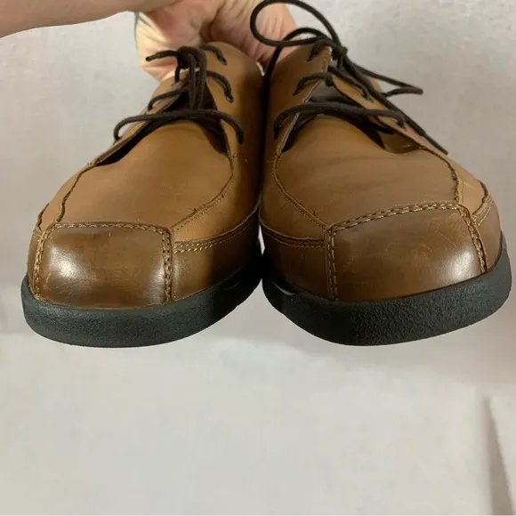VTG Solidas German Made Leather Tie Loafers Preppy Grandpa Grunge