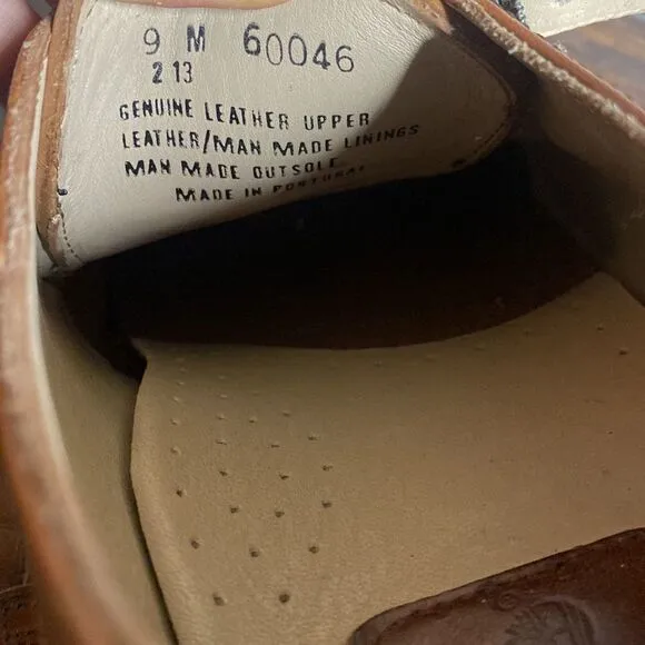 VTG Timberland one strap buckle leather loafers size 9  made in portugal in EUC