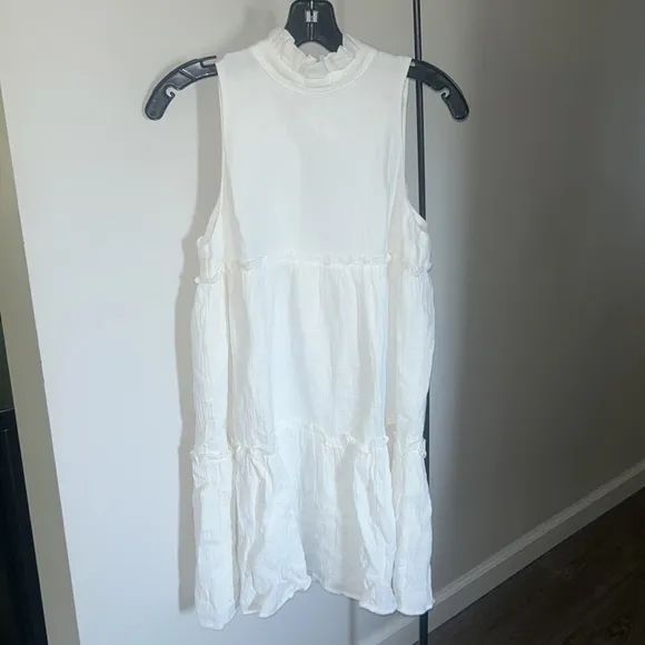 White Lightweight Gauze Morgan DressPOMANDER PLACE