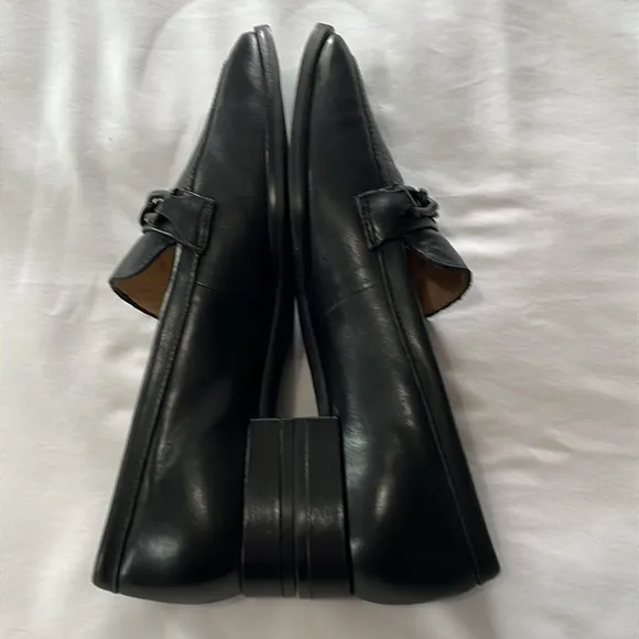 Wirth Black Leather Loafers with Chain Detail Made in Brazil