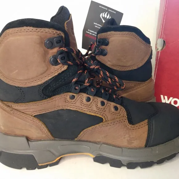 Wolverine DuraShocks Boots Size 7 Legend CarbonMax Leather 6&quot; W10611 CT WP SR EH