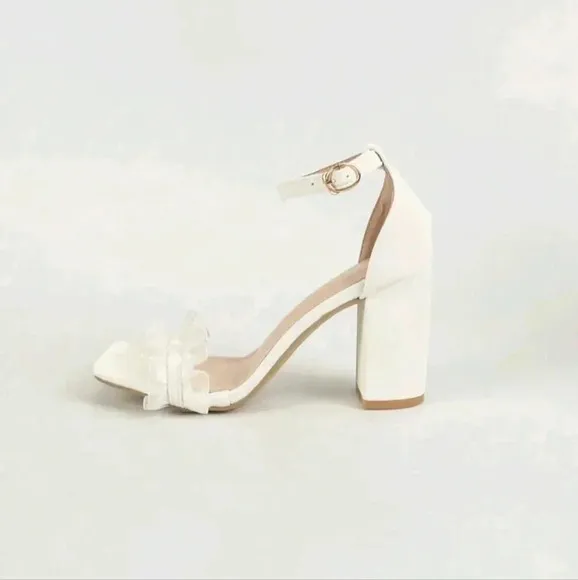 Women High Heels Sandals Open Toe Chunky Heels Party Simple Comfortable Shoes