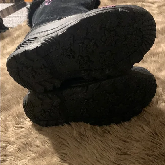 Women's Black Fur-Lined Winter Boots