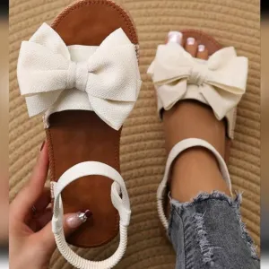 Women's Casual Wedge Heel Sandals, Sports Flat Butterfly Flower Soft Wear-Resist