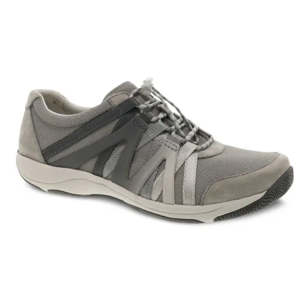 Women's Dansko Henriette Grey Mesh and Suede Sneakers Size 41