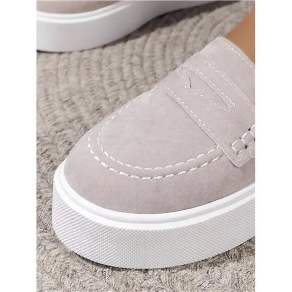 Women's Fashionable Plus-Size Comfortable Loafers, Slip-On Sneakers