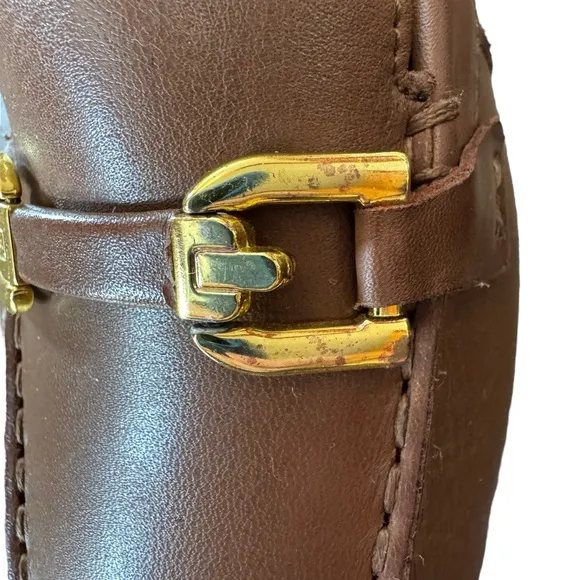 Women’s Geox Respira Size 38 (US 8) Brown “Allytah” Italian Made Leather Loafers