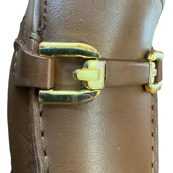 Women’s Geox Respira Size 38 (US 8) Brown “Allytah” Italian Made Leather Loafers