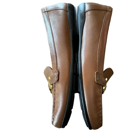 Women’s Geox Respira Size 38 (US 8) Brown “Allytah” Italian Made Leather Loafers