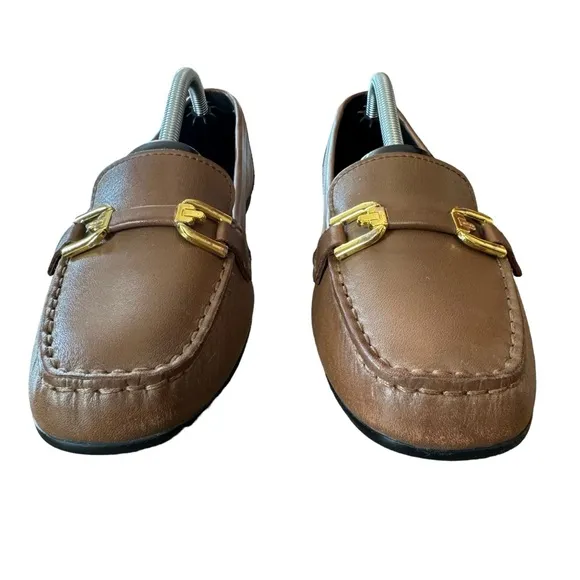 Women’s Geox Respira Size 38 (US 8) Brown “Allytah” Italian Made Leather Loafers