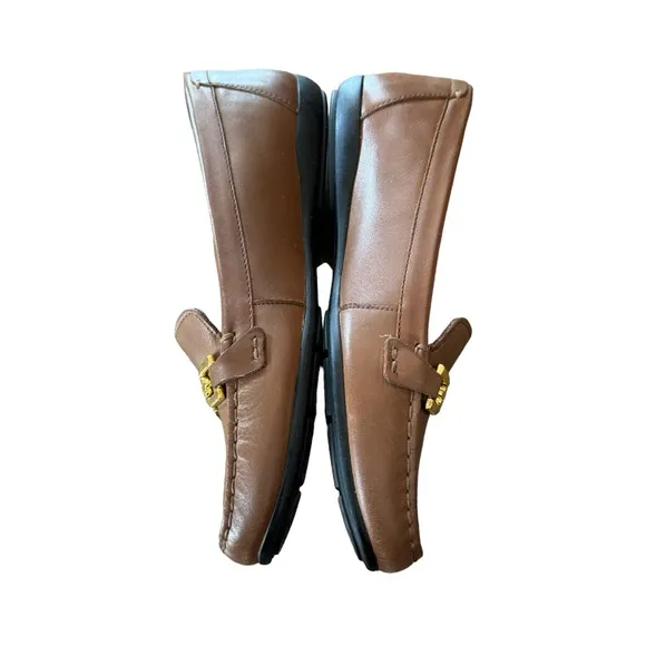 Women’s Geox Respira Size 38 (US 8) Brown “Allytah” Italian Made Leather Loafers