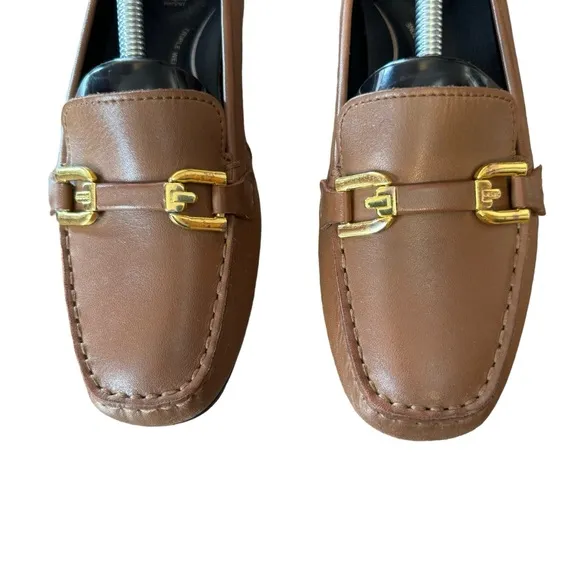 Women’s Geox Respira Size 38 (US 8) Brown “Allytah” Italian Made Leather Loafers