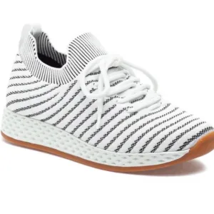 Women's J/Slides Sneakers, White &amp; black, various sizes