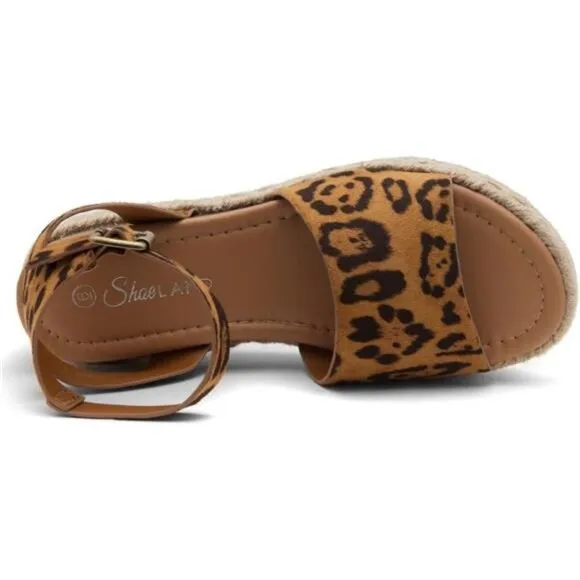 Womens Legossa Platform Sandals - Open Toe Ankle Strap Espadrilles