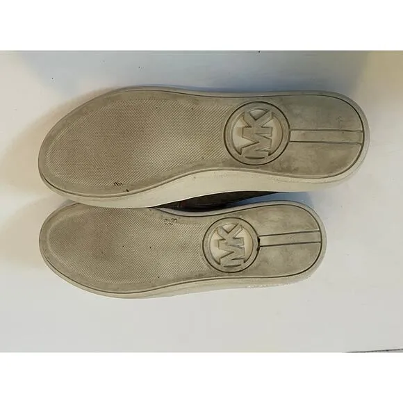 Women's Michael Kors Brown Merlot Teddi Slip On Flat Slide Shoes Size 7M