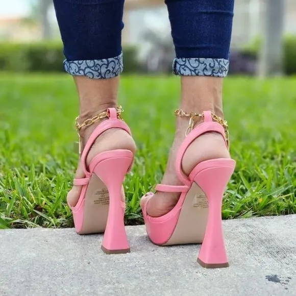 Women's  Platform High Heels Pink Color