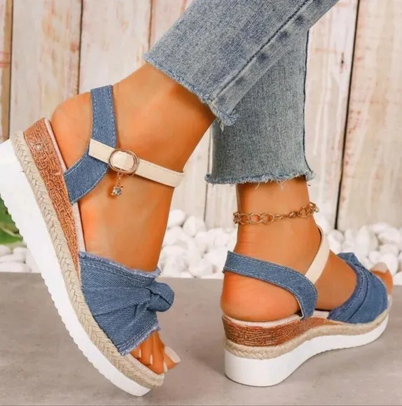 Women's Platform Wedge Sandals, Fairy Style, Open Toe High Heels For Summer