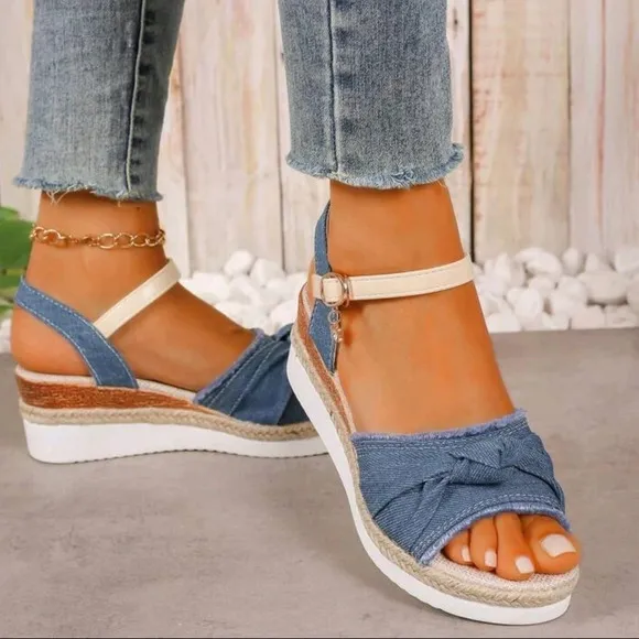 Women's Platform Wedge Sandals, Fairy Style, Open Toe High Heels For Summer