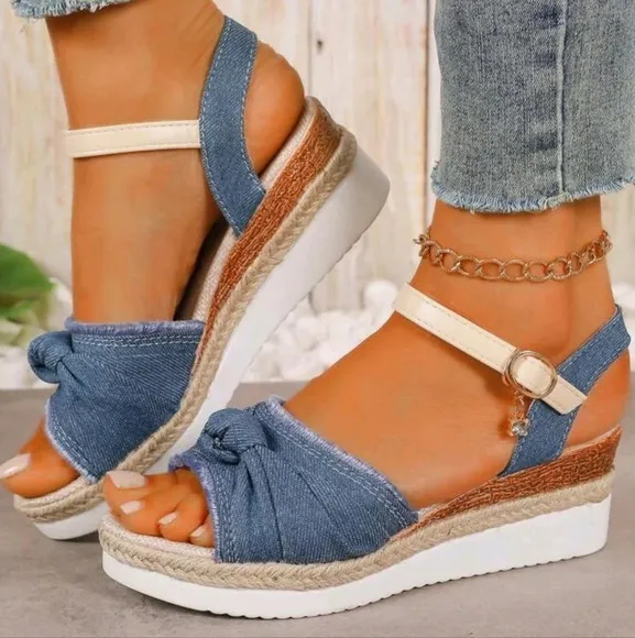 Women's Platform Wedge Sandals, Fairy Style, Open Toe High Heels For Summer