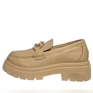 Women's Qupid Ronat Loafers Toast Chunky lug sole sz 7 NWOT